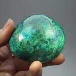 Chrysocolla and Malachite Polished Stone ~61mm