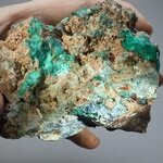 Dioptase & Shattuckite Mineral Specimen (Namibia) ~110mm