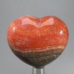 Fire Agate Crystal Heart ~45mm