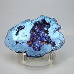 Flame Aura Quartz Geode ~73x51mm