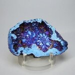 Flame Aura Quartz Geode ~75x53mm