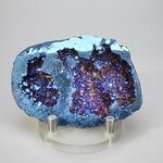 Flame Aura Quartz Geode ~75x55mm