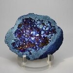 Flame Aura Quartz Geode ~75x60mm