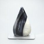 BEAUTIFUL Black Agate Crystal Flame ~85x51mm