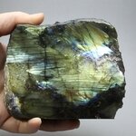 Freestanding Labradorite (Part Polished) ~98x114mm