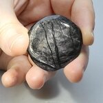 Hypersthene Polished Flat Tumblestone ~36mm