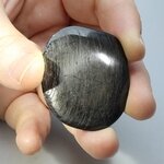 Hypersthene Polished Flat Tumblestone ~40mm
