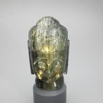 IRIDESCENT Labradorite Carved Thai Buddha Head ~68mm