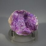 Magenta Aura Quartz Geode ~45x38mm
