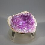 Magenta Aura Quartz Geode ~48x36mm