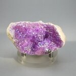 Magenta Aura Quartz Geode ~65x36mm