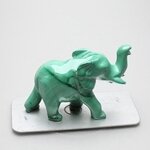Malachite Crystal Elephant ~41x60mm