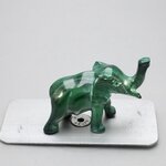 Malachite Crystal Elephant ~35x45mm