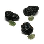 Moldavite & Indochinite Healing Crystal Pair