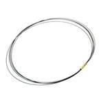 Multi Strand Cable Choker with Push Clasp (Black) - 18 Inch