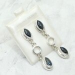 Pietersite 925 Silver Drop Earrings ~46mm