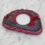 Pink Agate Tealight Candle Holder ~110x70mm