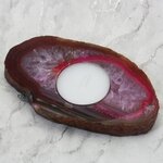 Pink Agate Tealight Candle Holder ~123x70mm