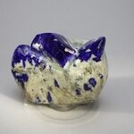 Polished Lapis Crystals on White Quartz ~42x58mm