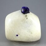 Polished Lapis Crystals on White Quartz ~47 x 60mm