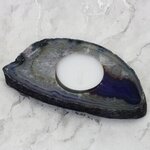 Purple Agate Tealight Candle Holder ~124x64mm