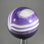 Purple Banded Agate Crystal Sphere ~40mm