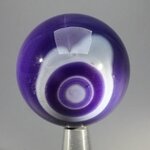 Purple Banded Agate Crystal Sphere ~40mm