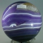 BALANCING Purple Banded Agate Sphere ~60mm