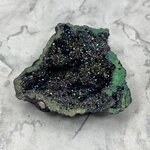 Rainbow Aura Quartz Geode ~84x70mm