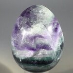 Rainbow Fluorite Crystal Egg  ~47mm