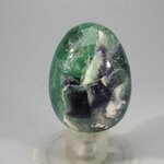 Rainbow Fluorite Crystal Egg ~47mm