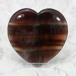 Smoky Fluorite Crystal Heart - Large ~100mm