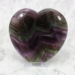Rainbow Fluorite Crystal Heart - Large ~100mm