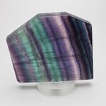 GORGEOUS Rainbow Fluorite Geometric Tablet ~75mm