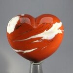 Red Jasper Crystal Heart ~44mm