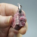 Rhodonite Healing Crystal 925 Silver Pendant ~30mm