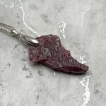 Rhodonite Healing Crystal 925 Silver Pendant ~38mm