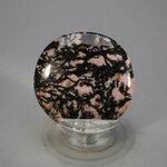Rhodonite Polished Flat Tumblestone ~42mm