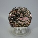 Rhodonite Polished Flat Tumblestone ~42mm