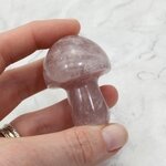 Rose Quartz Mushroom Crystal Carving ~50 x 37mm