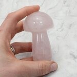 Rose Quartz Mushroom Crystal Carving ~77 x 47mm