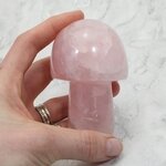 Rose Quartz Mushroom Crystal Carving ~87 x 57mm
