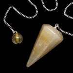 Rutilated Quartz Crystal Pendulum