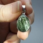 Seraphinite 925 Silver Pendant ~19mm