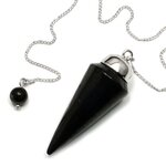Shungite Long Drop Pendulum