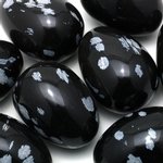 Snowflake Obsidian Crystal Egg ~48mm