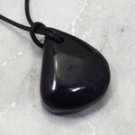 Sugilite Drilled Tumblestone with Cord  ~31mm