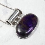 Sugilite Oval 925 Silver Pendant ~31mm