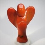 Superior Extra Large Carnelian Angel ~93mm