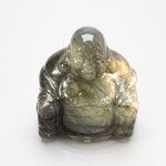 Superior Labradorite Sitting Buddha Statue ~52mm